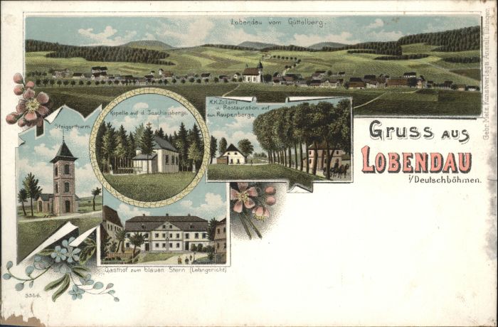 Lobenau Kapelle Steigerthurm Gasthof zum blauen
