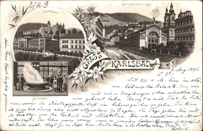 Karlsbad Eger Karlsbad_Böhmen Kurhaus Sprudelcolonade