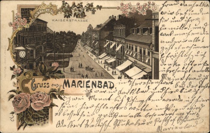 Marienbad Tschechien Boehmen Marienbad Kaiserstrasse