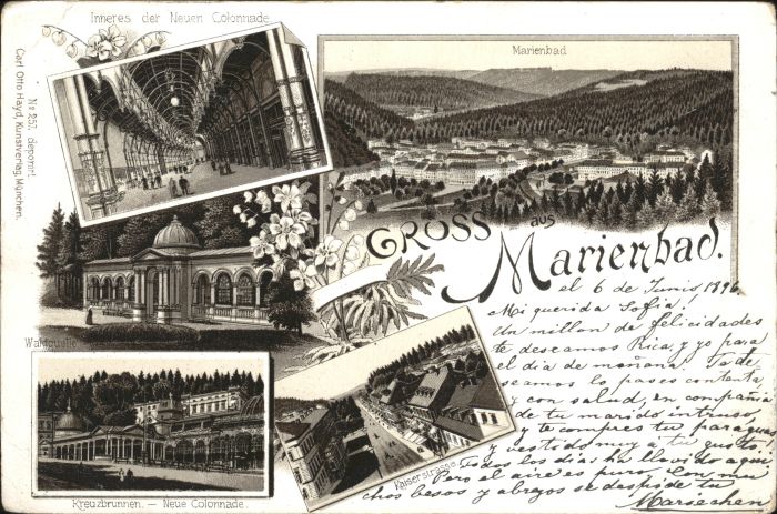 Marienbad Tschechien Boehmen Marienbad Kreuzbrunnen Waldquelle