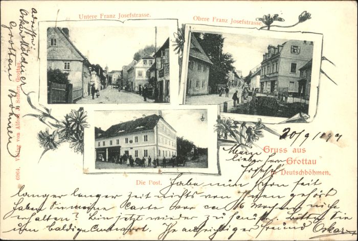 Grottau Franz Josefstrasse Post