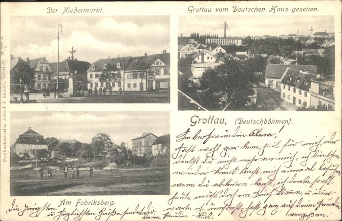 Grottau Niedermarkt Fabriksberg
