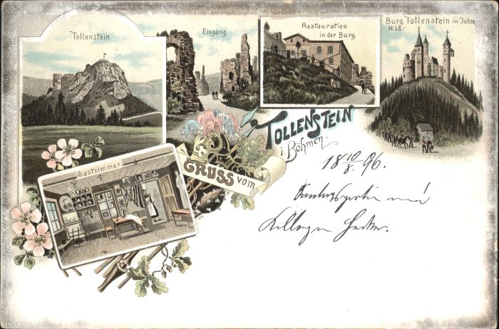 Tollenstein Tolstejn Restaurant Burg