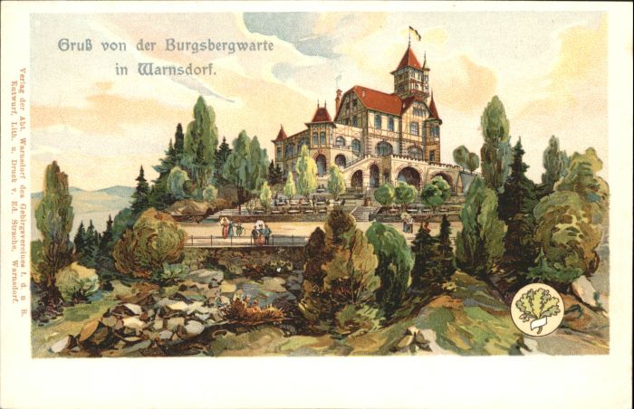 Warnsdorf Varnsdorf Boehmen Warnsdorf Burgsbergwarte