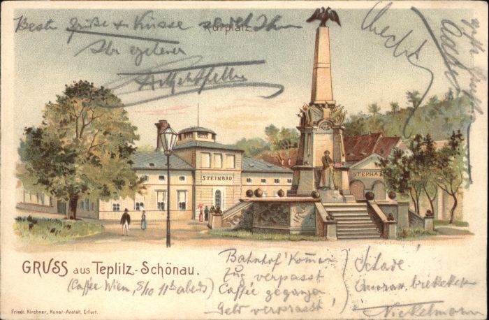 Teplitz-Schoenau Teplice Teplitz-Schönau Steinbad Kurplatz