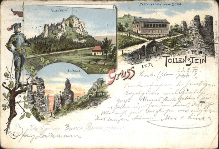 Tollenstein Tolstejn Restaurant Burg