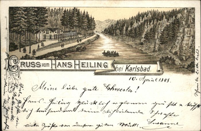 Karlsbad Eger Karlsbad_Böhmen Hans Heiling Boot