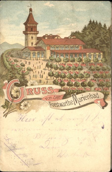 Marienbad Tschechien Boehmen Marienbad Forstwarthe