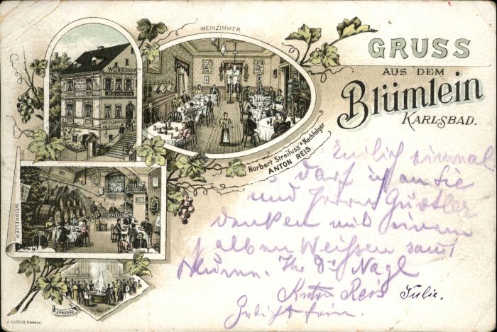 Karlsbad Eger Karlsbad_Böhmen Blümlein Weinkellerei x