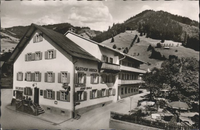 Oberstaufen Oberallgaeu Bayern Gasthof Hirsch