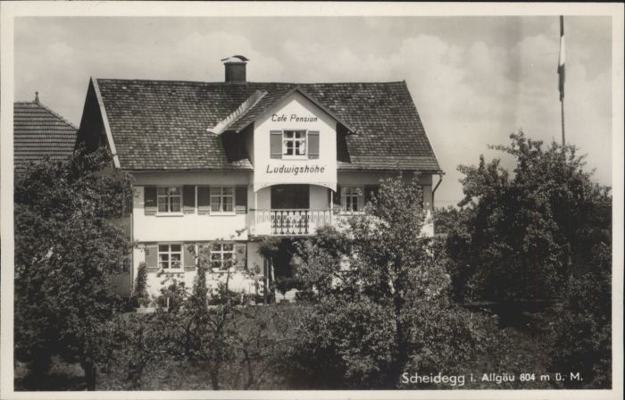 Scheidegg Allgaeu afe Pension Ludwigshoehe *