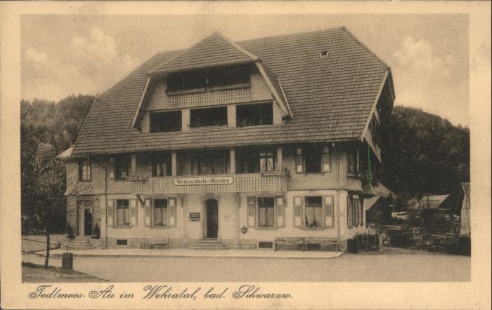 Au Todtmoos Pension zum Hirschen Wehraschlucht