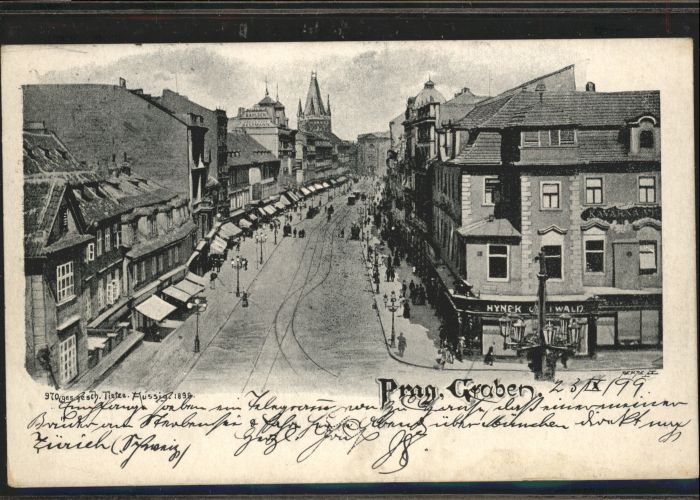 Prag Prahy Prague Prag Böhmen Graben