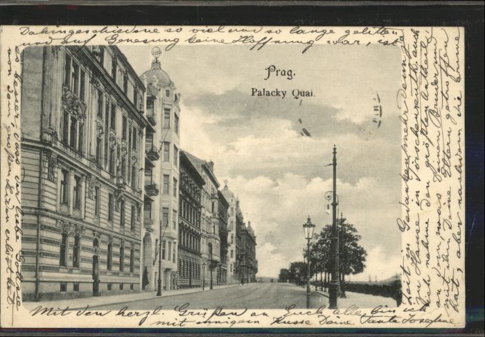 Prag Prahy Prague Prag Böhmen Palacky Quai