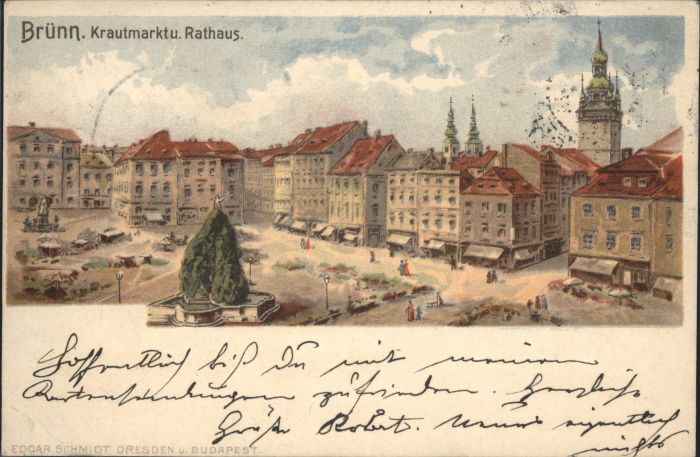 Bruenn Brno Brünn Krautmarkt Rathaus