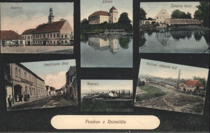 Rozmitalu Rozmital Rozmitalu Radnice Zamek Zelezny most Ha