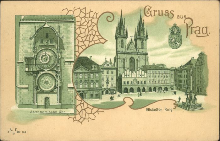 Prag Prahy Prague Prag Böhmen Altstädter Ring Astronomisc