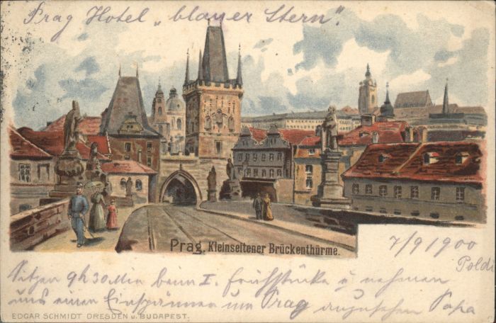 Prag Prahy Prague Prag Böhmen Kleinseitener Brückentürme