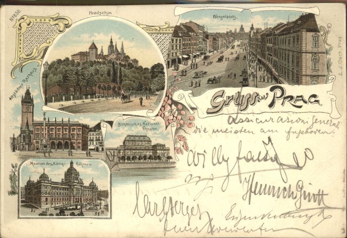Prag Prahy Prague Prag Böhmen Wenzelsplatz Rathaus Museum