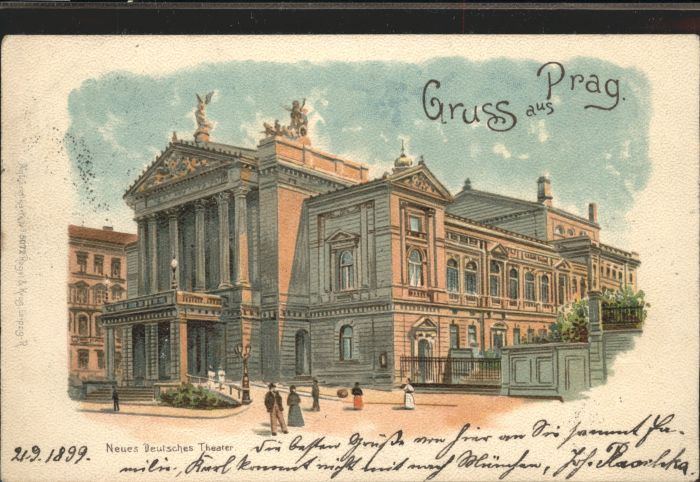 Prag Prahy Prague Prag Böhmen Deutsches Theater