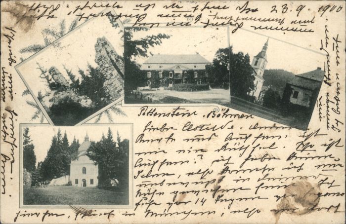 Pottenstein Boehmen Handschriftlich]