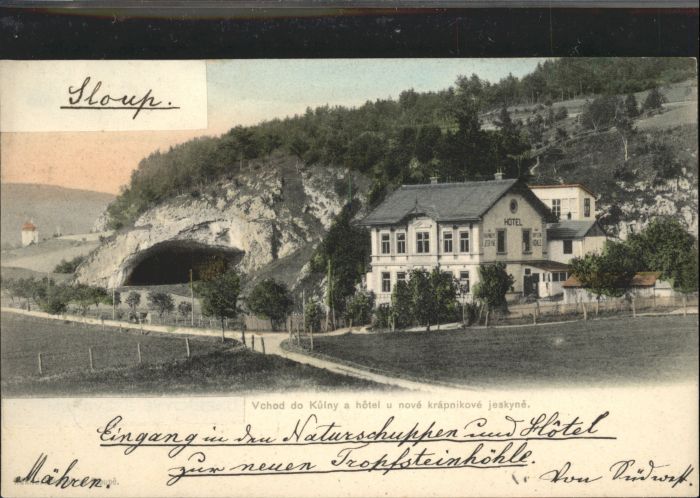 Maehren Boehmen andschriftlich] Naturschuppen Hotel zur