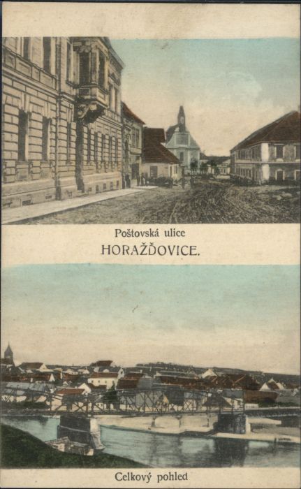 Horazdovice Postovska ulice Celkovy pohled Brücke