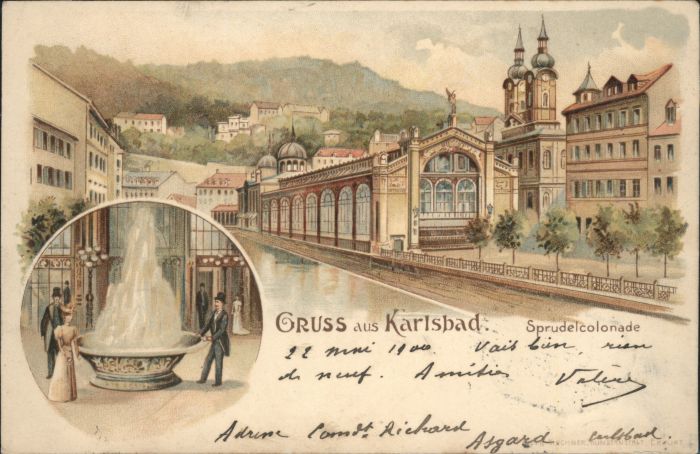 Karlsbad Eger Karlsbad Böhmen Sprudelcolonade