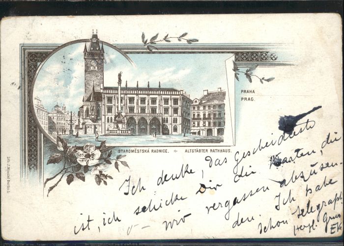 Prag Prahy Prague Prag Böhmen Rathaus