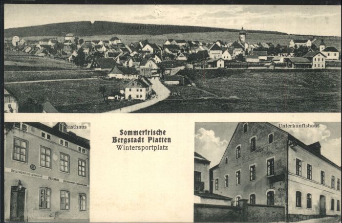 Platten Boehmen Gasthaus Fischer