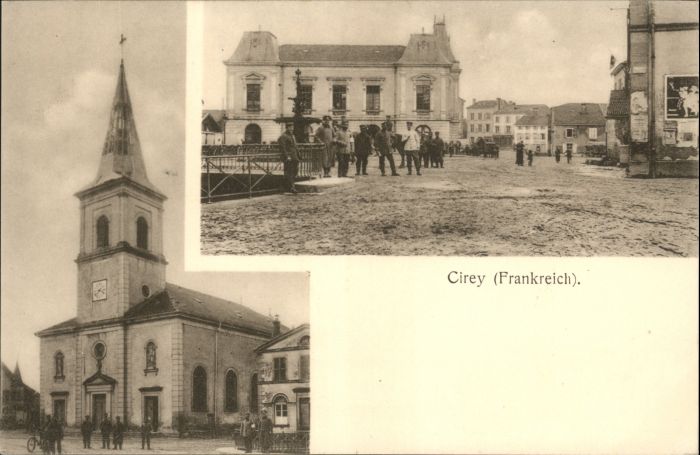 Cirey-sur-Vezouze Marktplatz Kirche