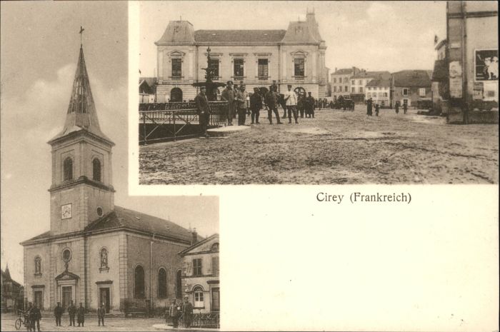 Cirey-sur-Vezouze Marktplatz Kirche