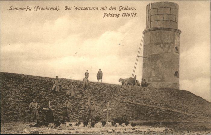Sommepy-Tahure Wasserturm Gräbern