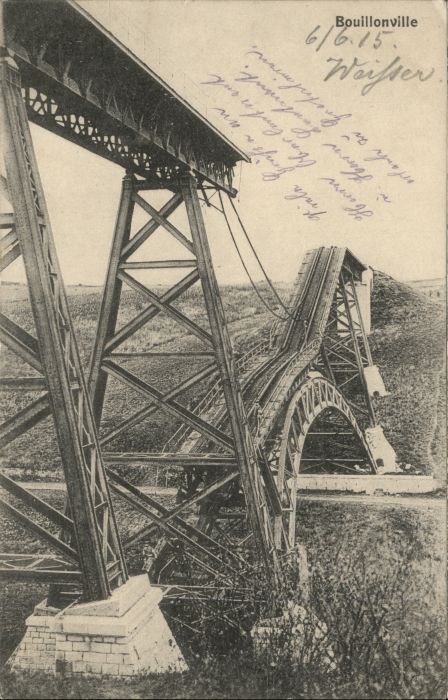 Bouillonville Zerstörte Brücke x