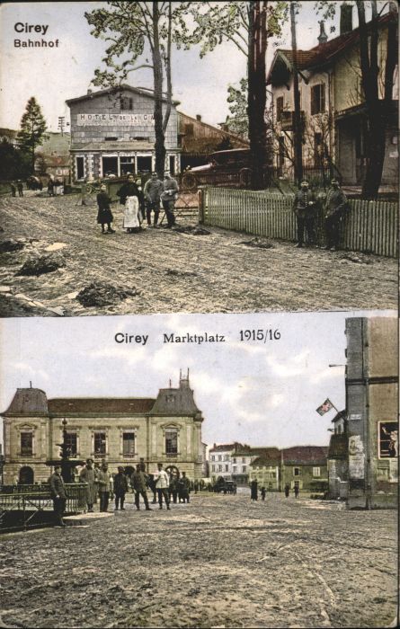 Cirey-sur-Vezouze Marktplatz Bahnhof