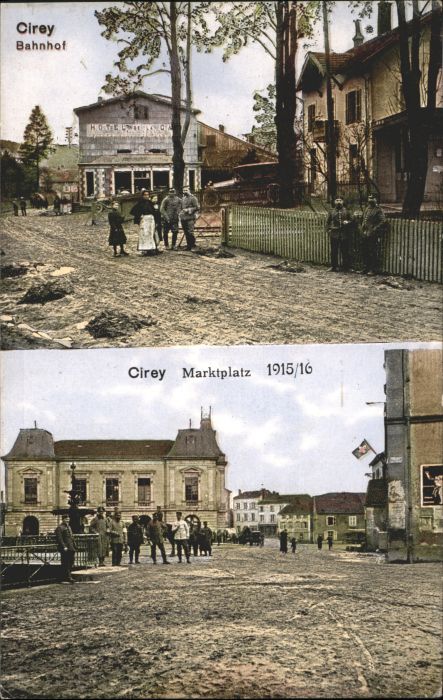 Cirey-sur-Vezouze Marktplatz Bahnhof