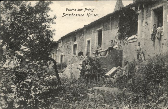 Preny Zerschossene Häuser