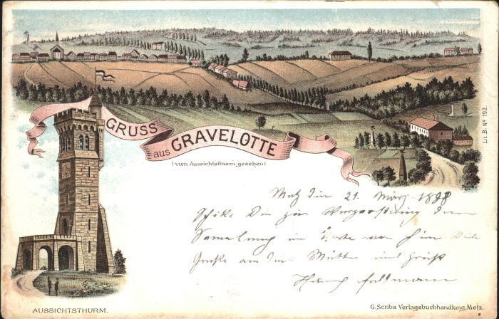 Gravelotte Moselle Aussichtsturm