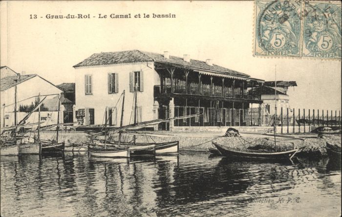 Le Grau-du-Roi Gard Le Grau-du-Roi Canal Bassin Schiff