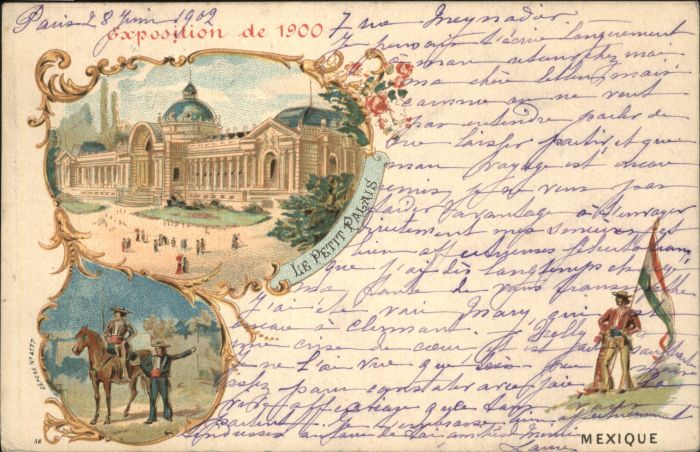 Paris [Handschriftlich] Mexique Pferd Palais