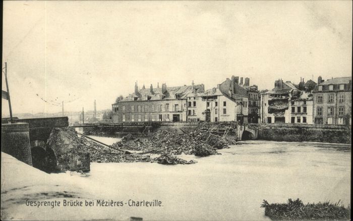 Charleville-Mezieres 08 Charleville-Mezieres Gesprengte Brücke