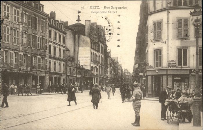 Metz  57 Moselle Metz Rue Serpenoise Serpenoise Street