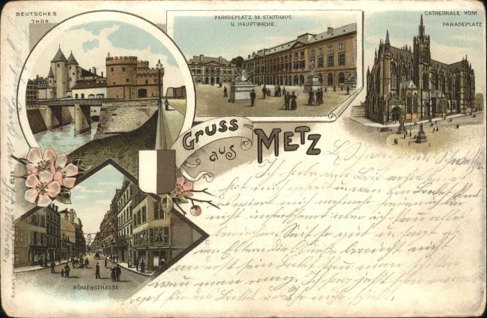 Metz  57 Moselle Metz Deutsches Tor Paradeplatz Stadthau