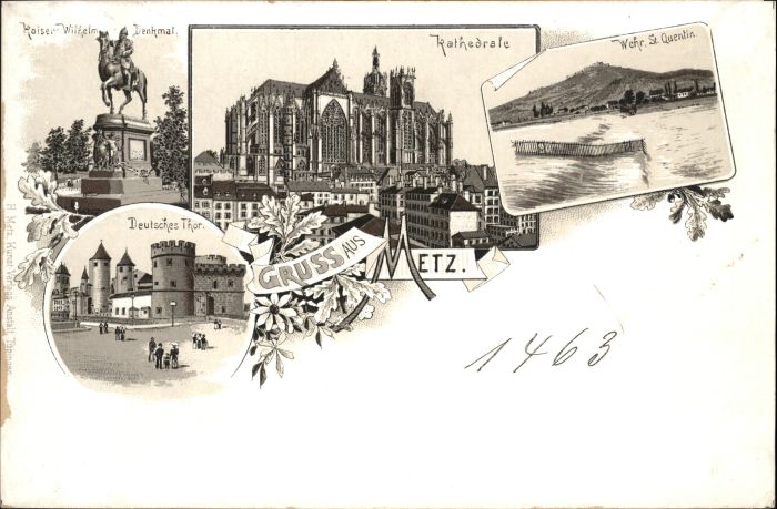 Metz  57 Moselle Metz Cathedrale Kaiser Wilhelm Denkmal
