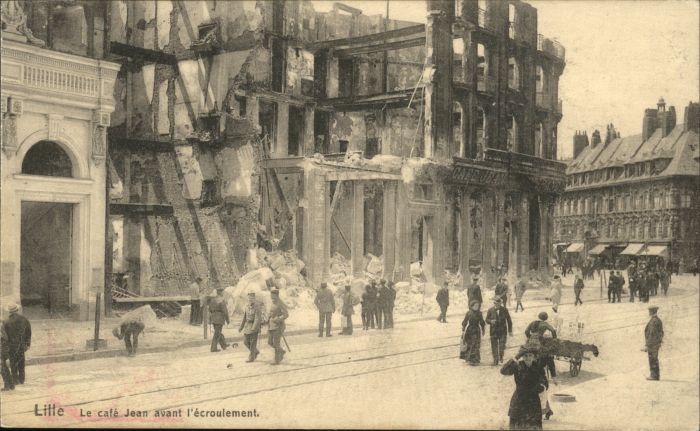 Lille Nord Lille Cafe Jean avant l'ecroulement