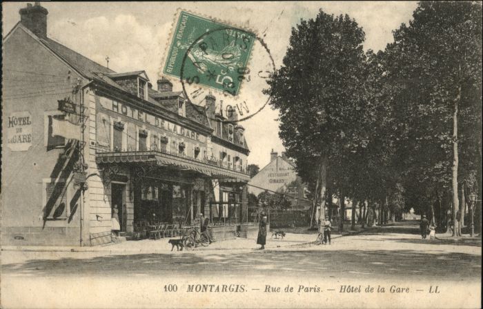 Montargis Loiret Montargis Hund Rue Paris Hotel Gare