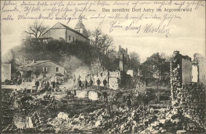 Autry Argonnerwald Zerstört