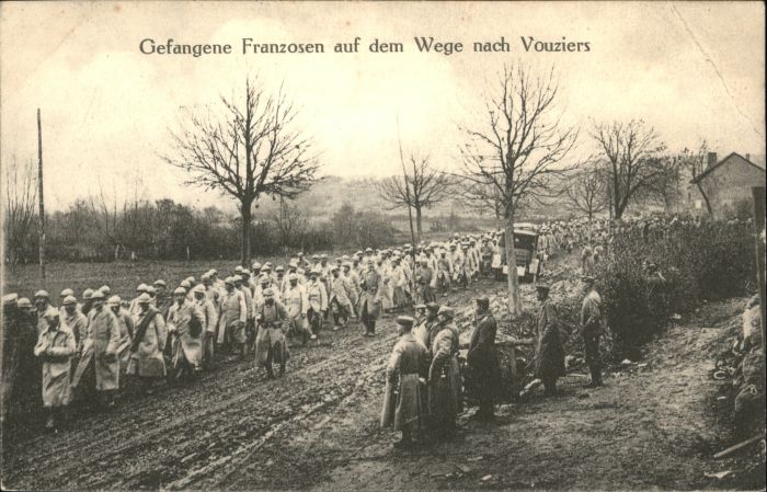 Vouziers Gefangene Franzosen