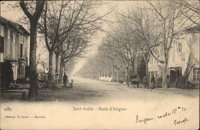 Saint-Andiol Route Avignon