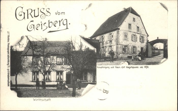 Geisberg Wittibreut Wirtschaft Haus Kugelspuren